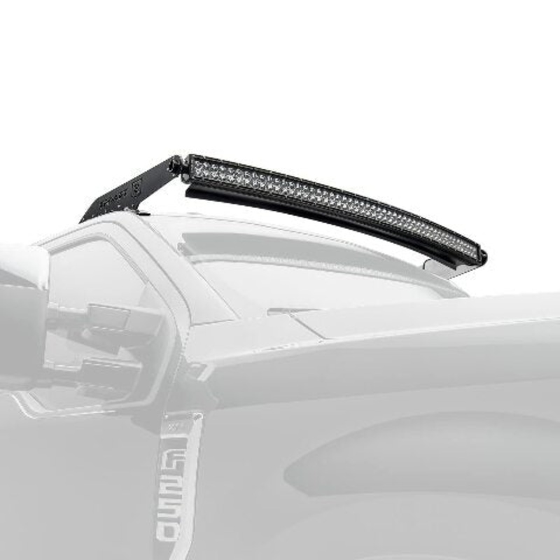 ZROADZ Front Roof Mounted LED Bar Kit – Compatible w/ 2017-2022 ALL Ford F-250, F-350, F-450, F-550 Complete Kit with Mounting Brackets, 52″ Curved Zroadz Led bar & Wiring Harness- PN #Z335471-KIT