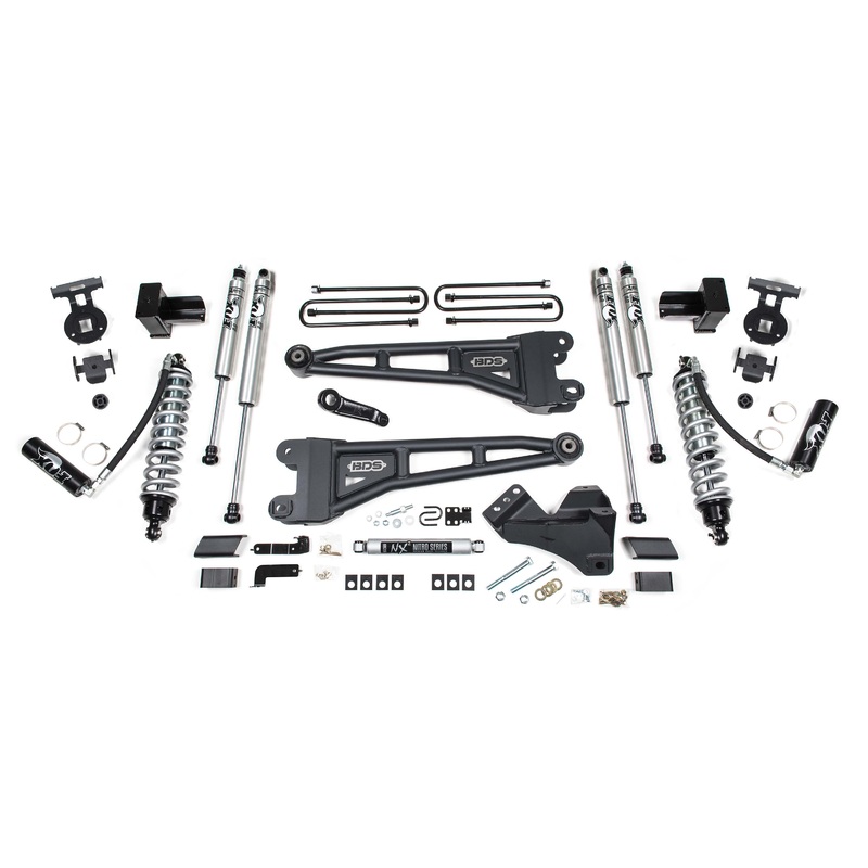 BDS Suspension 4″ Coil-Over Radius Arm Suspension System 2017-2019 Ford F250/F350 4WD Diesel Only 1520F