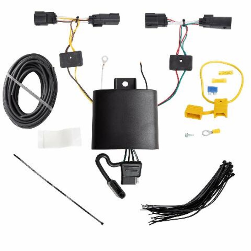 Tekonsha T-One T-Connector Harness, 4-Way Flat, Compatible with Select Ford Edge