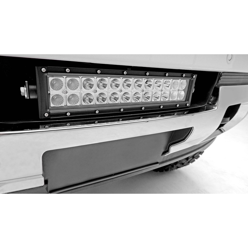 ZROADZ Z322111 Black Mild Steel Front Bumper Center LED Bracket Fits 2015-2019 GMC Sierra 2500 3500