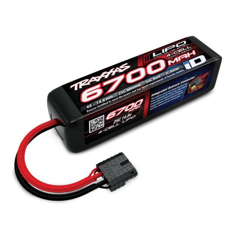 Traxxas 4s lipo 6700mah 14.8V 25C