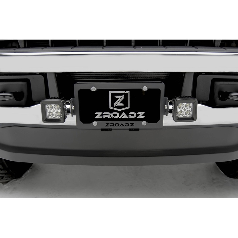 ZROADZ Z310005-KIT Black Mild Steel  License Plate Frame LED Kit