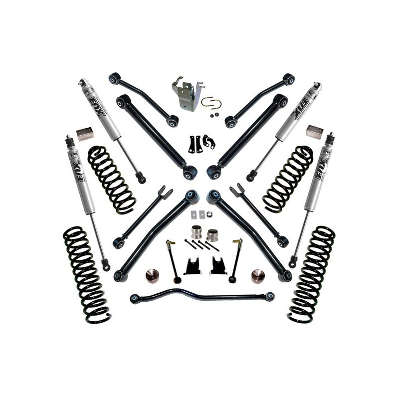 4″ Lift Kit – 07-18 Wrangler JK – 2-door – w/ Reflex Ctrl Arms & FOX Shocks K996F