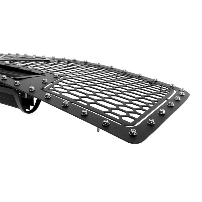 APS GR04LEA68L Main Upper Rivet Grille Fits 2010-2012 Dodge Ram HD