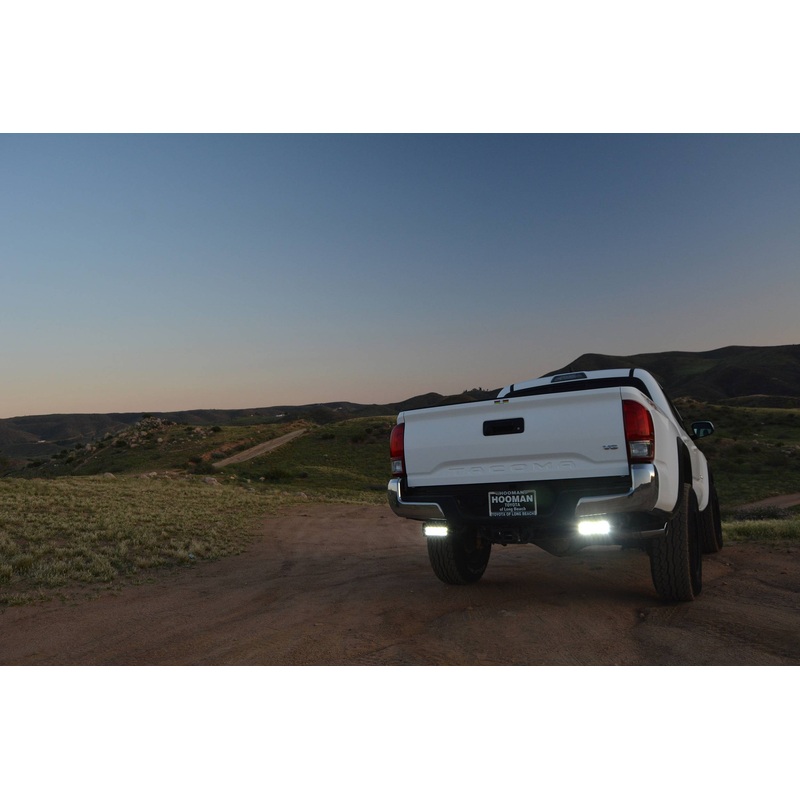 ZROADZ Z389401-KIT Black Mild Steel Rear Bumper LED Kit Fits 2016 -2023 Toyota Tacoma
