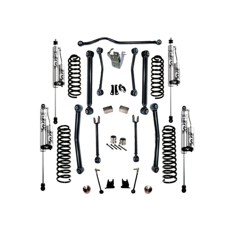 4″ Lift Kit w/ Fox 2.0 Res Shocks – 07-18 Wrangler JK – 2Dr w/ Reflex Ctrl Arms K996FX