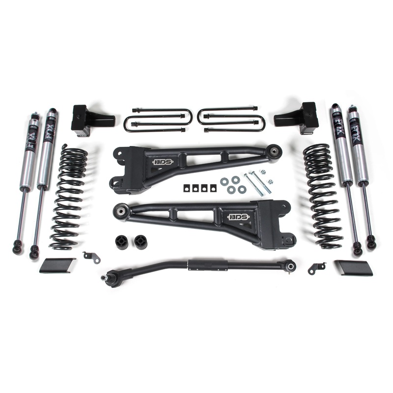 BDS – 2.5 Inch Lift Kit w/ Radius Arm | Ford F250/F350 Super Duty (17-19) 4WD | Diesel