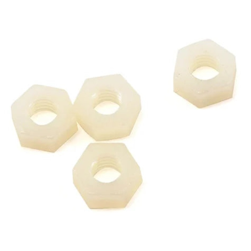 Traxxas 4mm nylon wheel nuts (4)