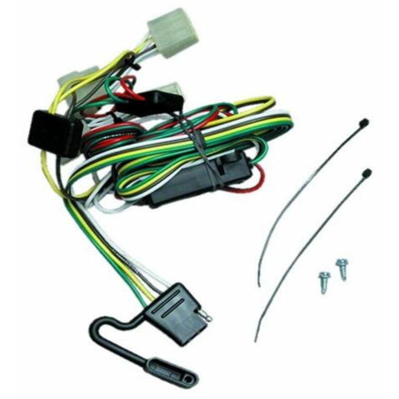 Tekonsha T-One T-Connector Harness, 4-Way Flat, Compatible with Select Toyota Pickup, Tacoma, Black