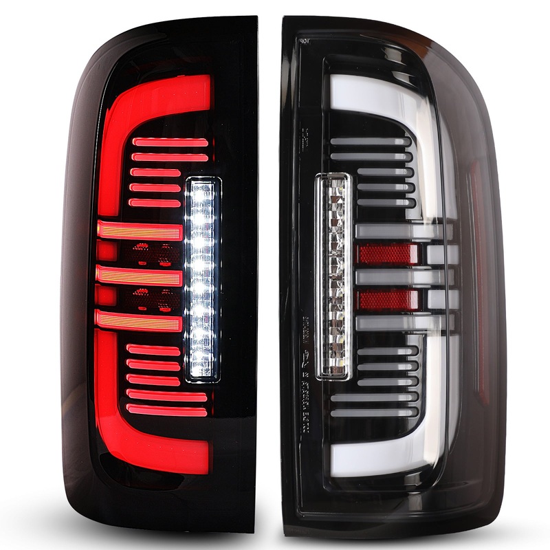 For 2015-2022 Chevy Colorado LED Tail Lights – Glossy Black/ Clear