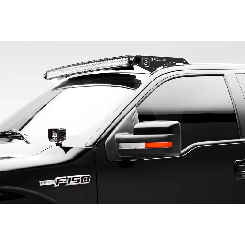 ZROADZ Z335721 Black Mild Steel Front Roof LED Bracket Fits 2009-2014 Ford F-150