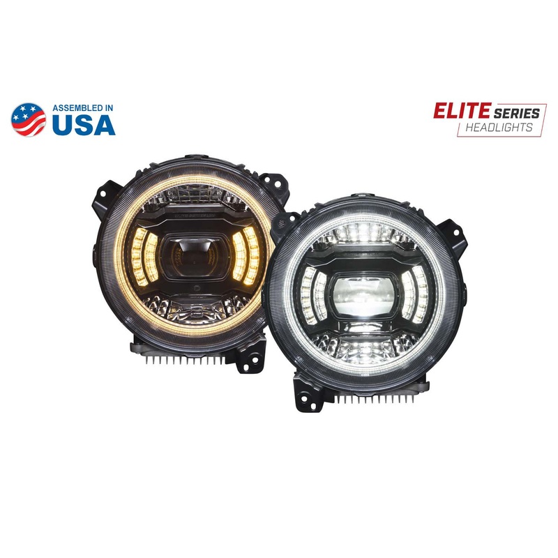 2018-2023 Jeep JL Wrangler Elite LED Headlights