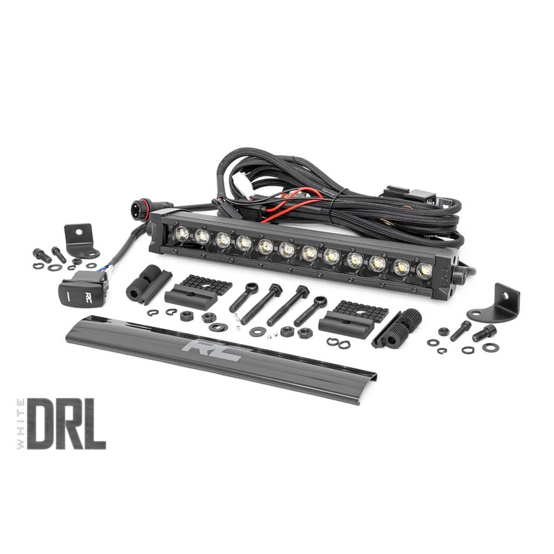12 Inch Black Series LED Light Bar | Single Row | Amber DRL