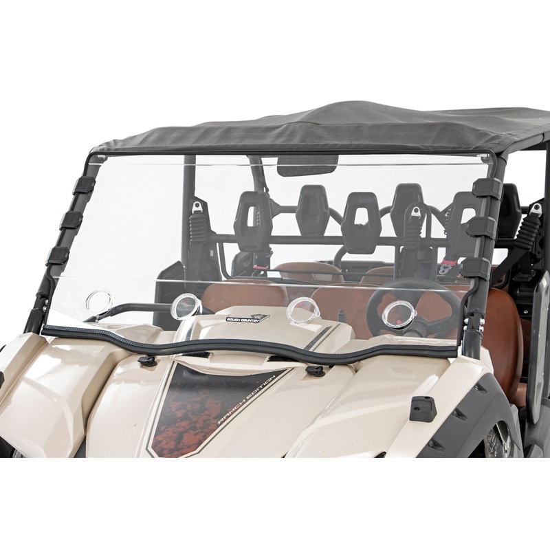 Vented Full Windshield | Scratch Resistant | Yamaha Viking