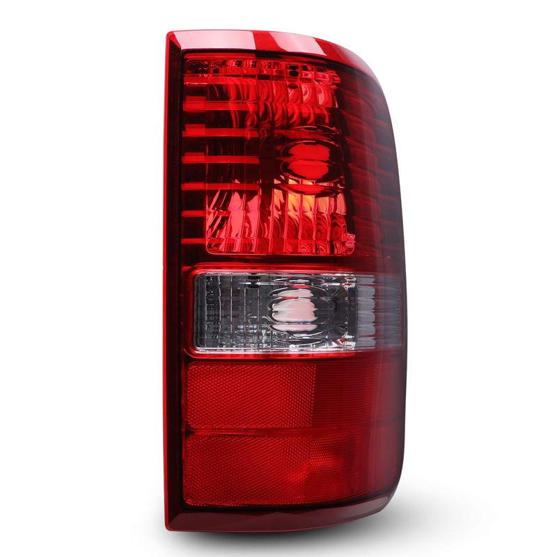 For 2004-2008 Ford F-150 Styleside Model OEM Tail Lights Right Side Only – Chrome / Red Lens