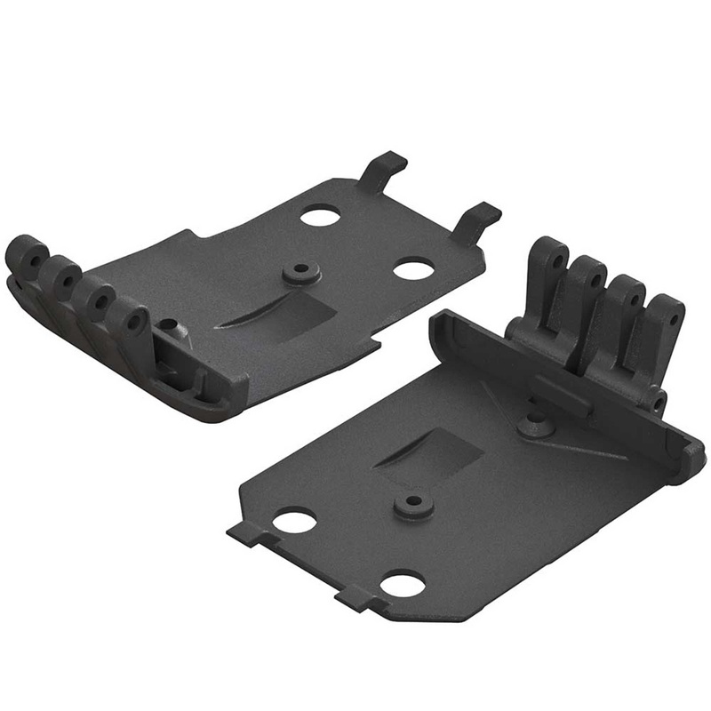 Arrma F/R Lower Skidplate (2) 4×4 Granite MEGA