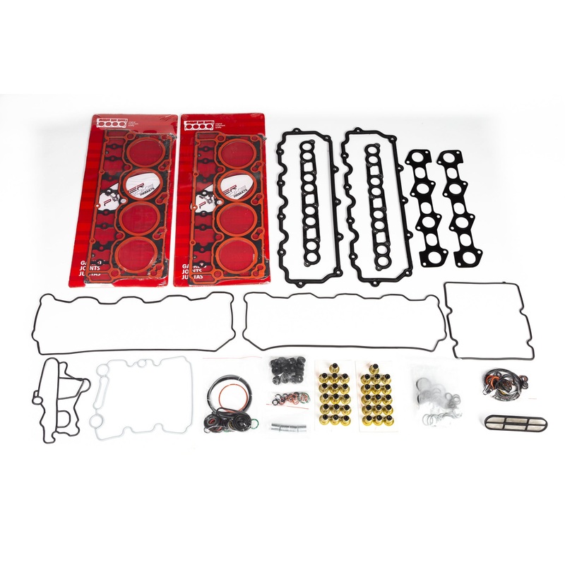 “Solid Seal” kit – Upper gasket kit w/ .010 over head gasket and a set of 220ksi head studs (20mm 6.0 Powerstroke)