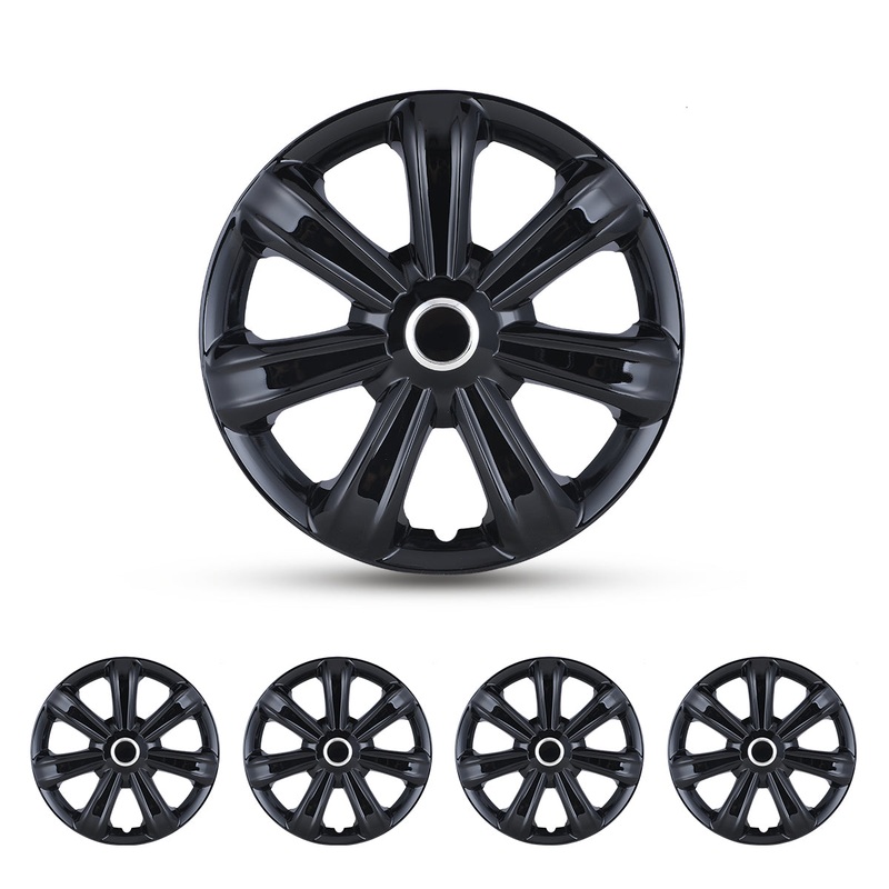 WINJET 14 inch Hubcaps Wheel Covers 5088 – Black Lacquer