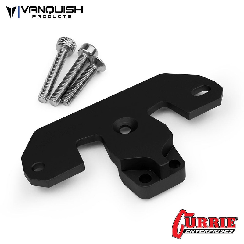 Currie Axle Servo Mount Black Anodized Black