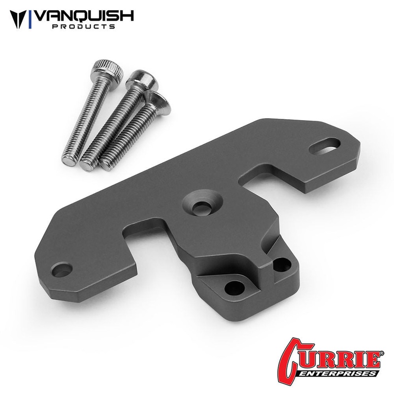 Currie Axle Servo Mount Grey Anodized Grey