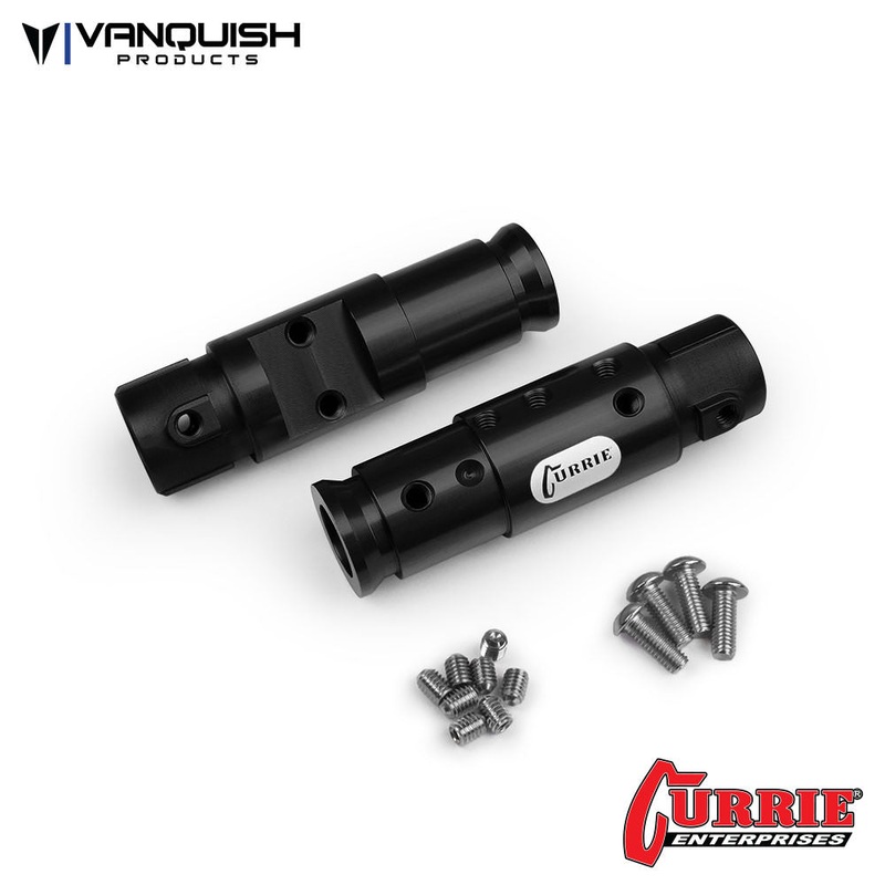 Currie SCX10 Front Tubes Black Anodized Black