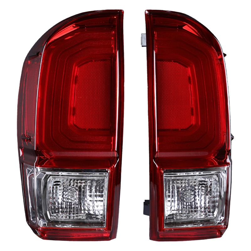 For 2016-2023 Toyota Tacoma OEM Replacement Tail Lights – Chrome/Red