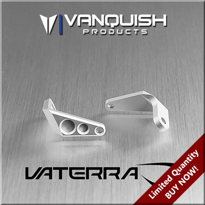 Vaterra Twin Hammer Front Bumper LED Mount Clear Anodized Clear