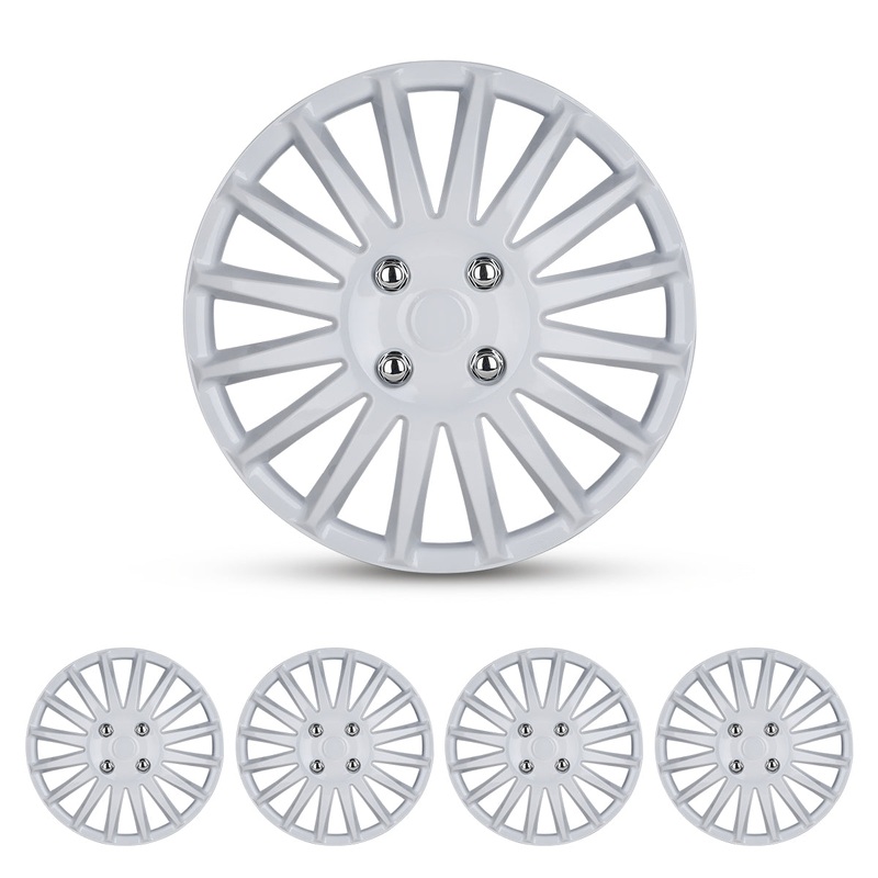 WINJET 14 inch Hubcaps Wheel Covers 5019 – White