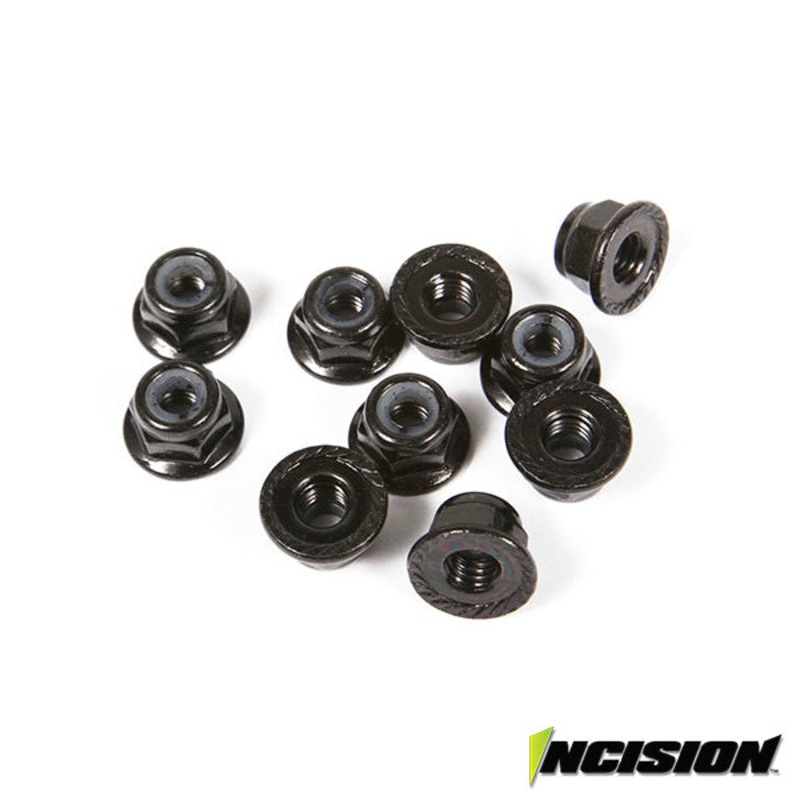 4mm Flanged Wheel Lock Nuts (10)