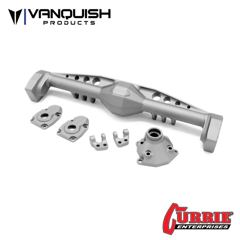 Axial Capra Currie F9 Rear Axle Clear Anodized Clear