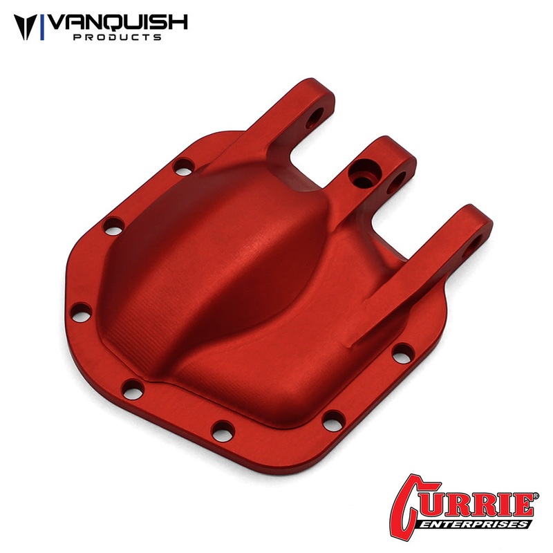 Currie RockJock SCX10-II Diff Cover Red Anodized Red