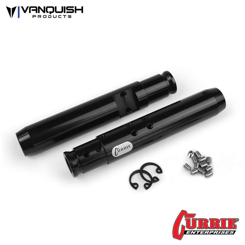 Currie XR10 Width Rear Tubes Black Anodized Black
