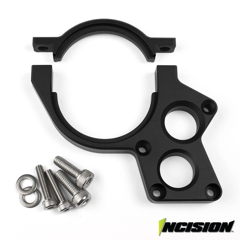 Incision Yeti/RR10 Motor Plate Black Anodized Black