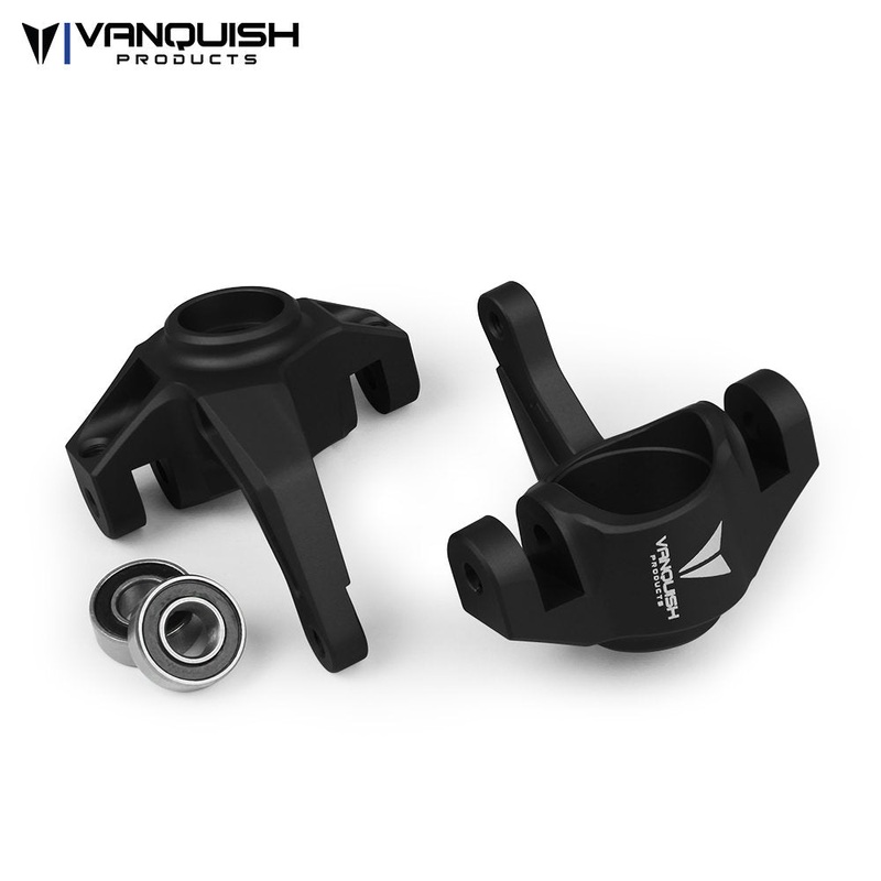 Axial Yeti / EXO Steering Knuckles Black