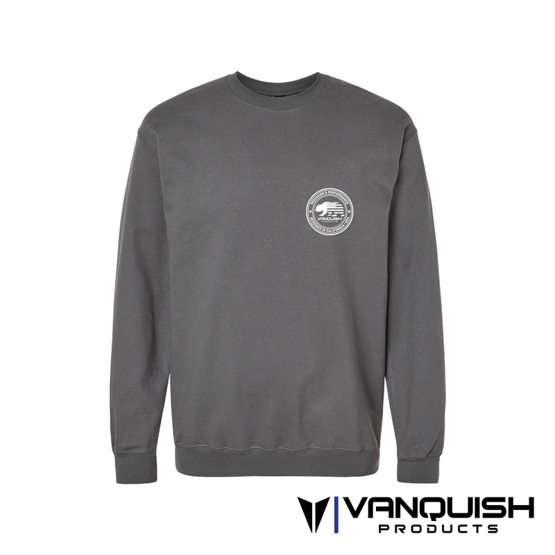 Vanquish Products Badge – Crewneck Sweatshirt – Dark Grey M