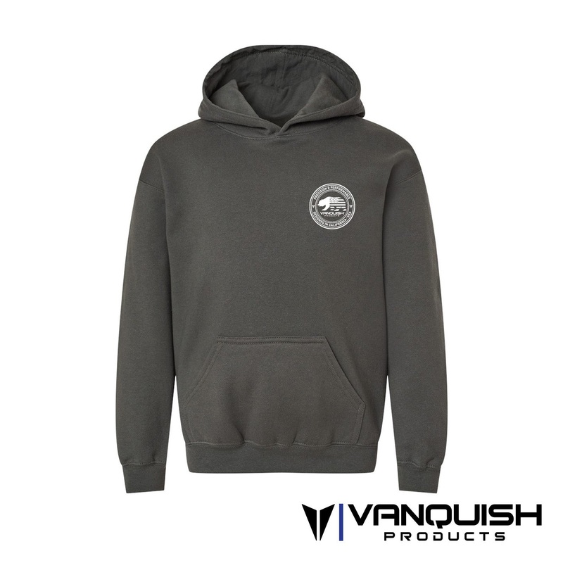 Vanquish Products Badge – Hoodie – Dark Grey M