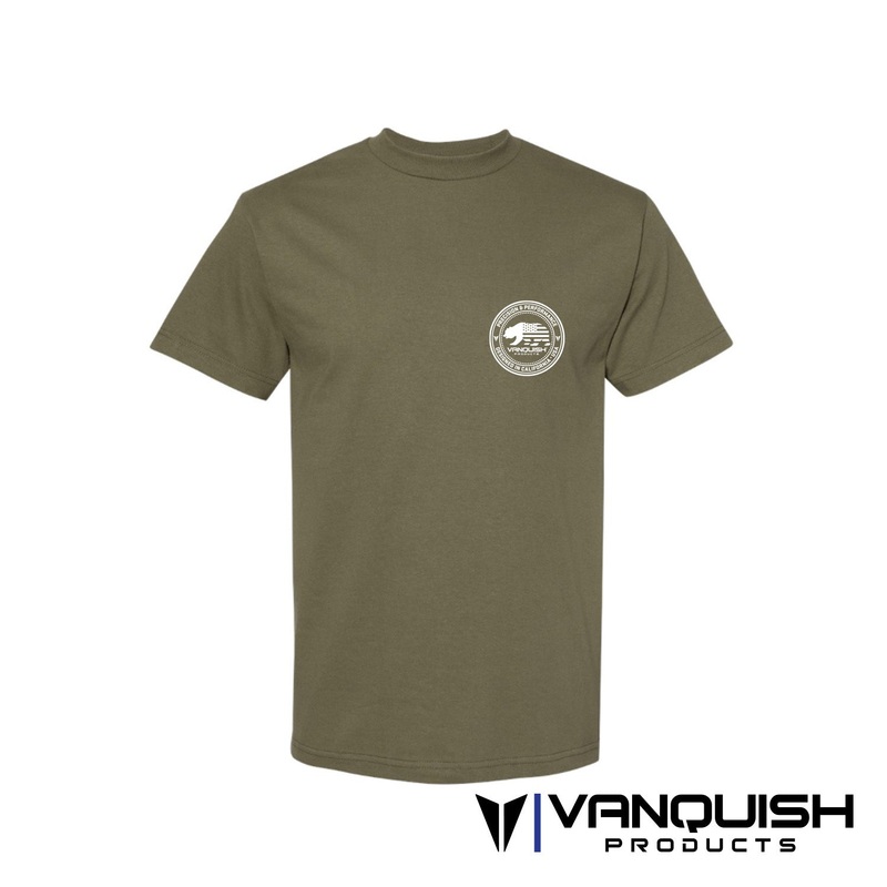 Vanquish Products Badge – T-shirt – Olive Green M