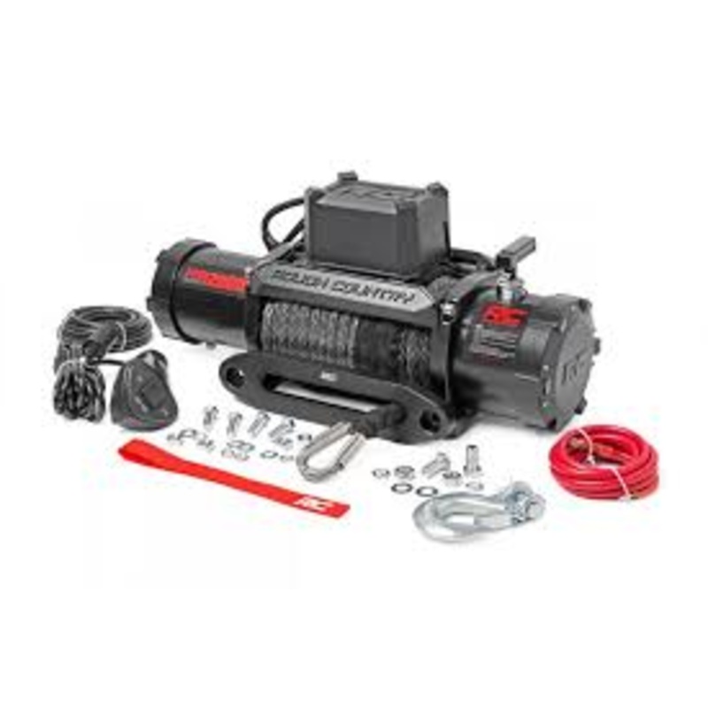 Rough Country 12000 with Synthetic Rope PRO12000S (If Bumper Removal Required Add $104)