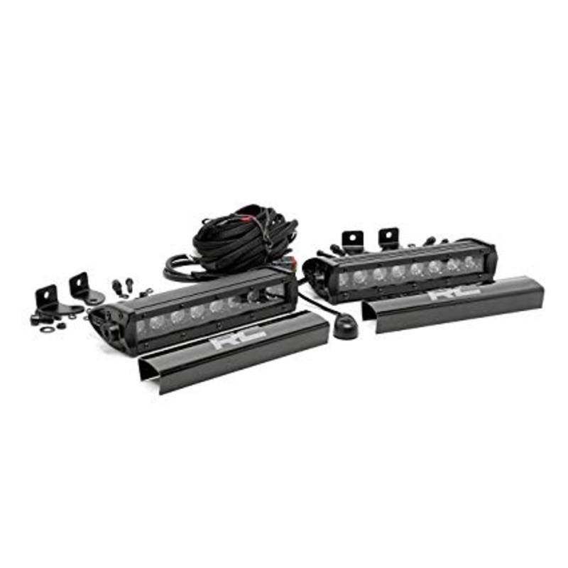 Rough Country 8″ CREE LED Single Row Black Series Pair 70728BL