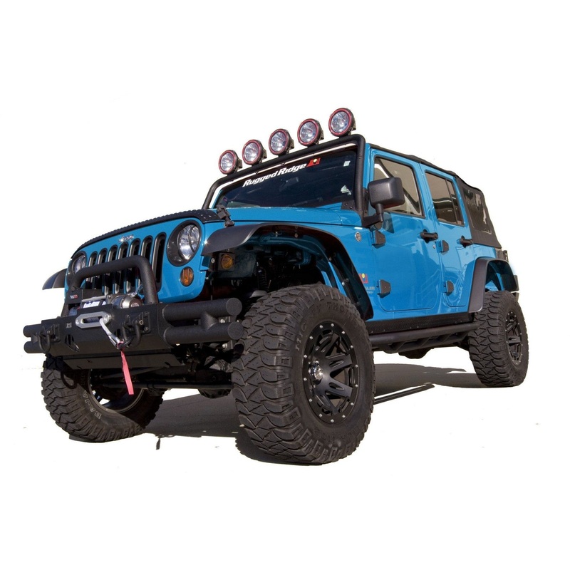Rugged Ridge AT Flat Fender Flare Set 4 Piece OMI11620.10