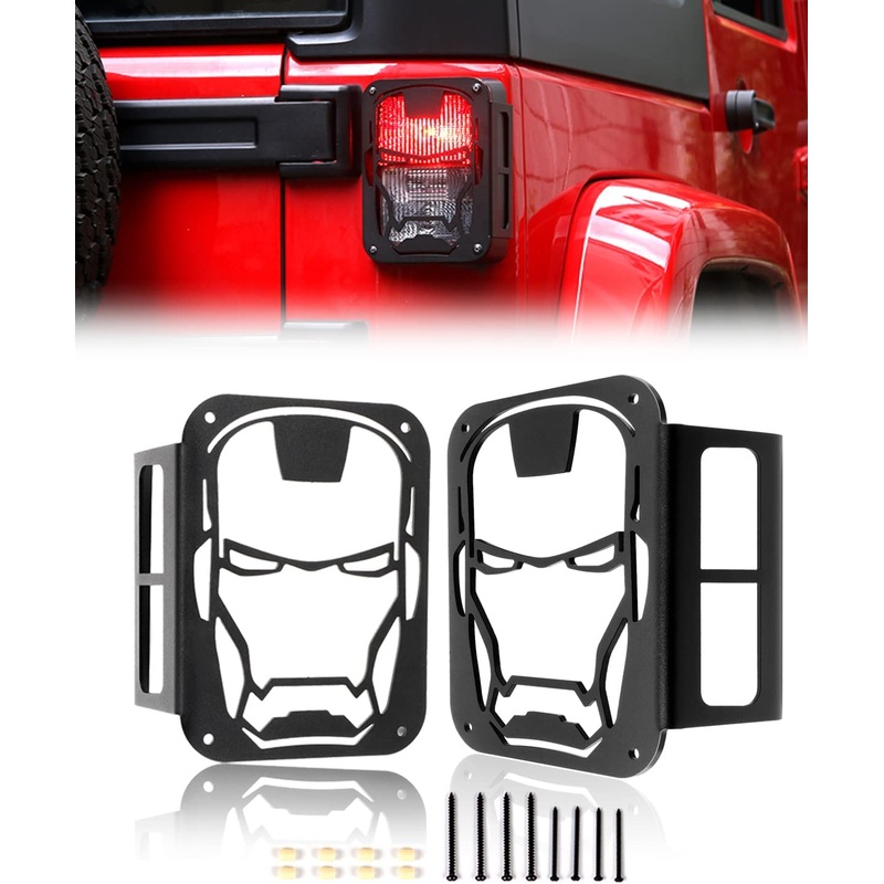 Trail Ops Iron Man Tail Light Cover TO-JK-5051