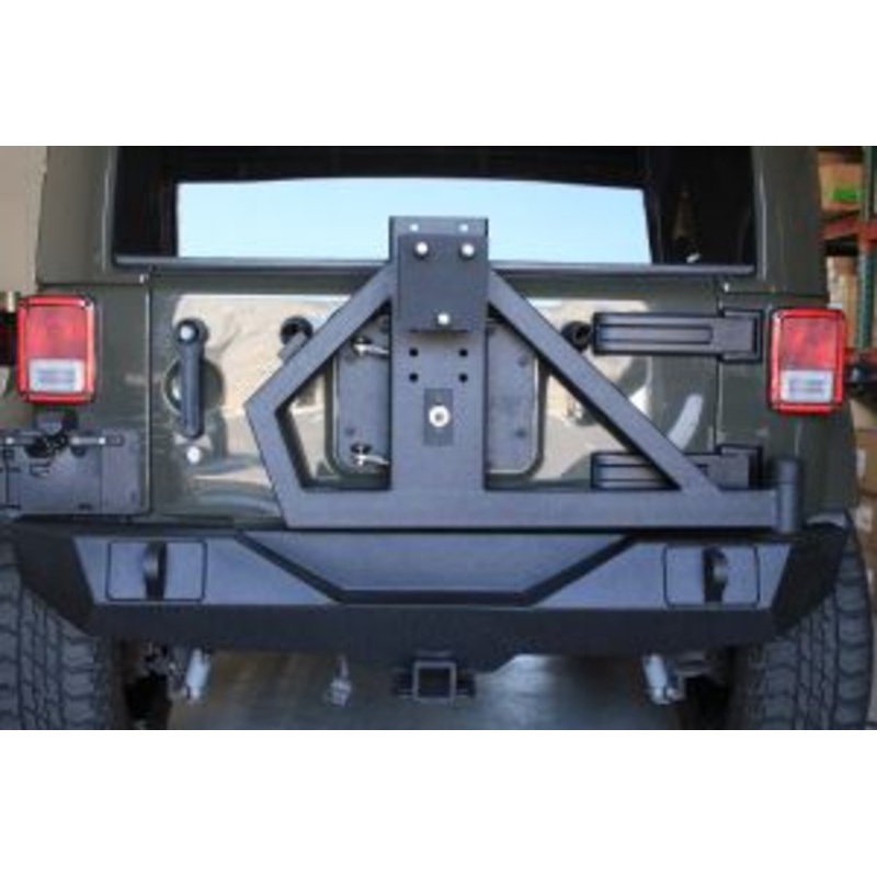 Trail Ops Rear Bumper W/ Tire Carrier TO-JK-2103