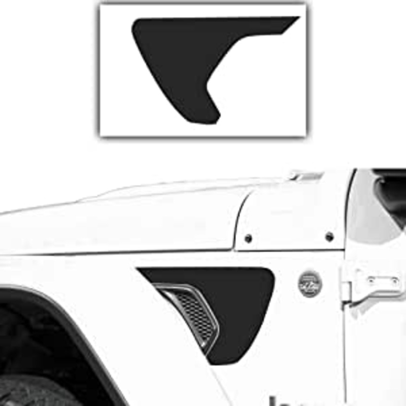 Trail Ops Black Fender Vent Decal JJL460