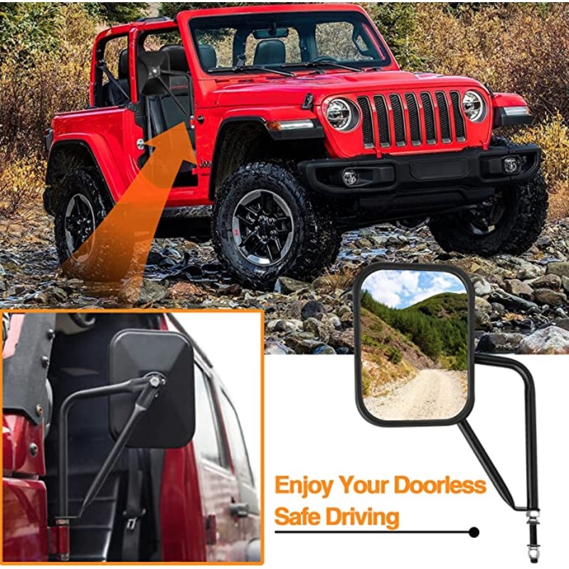 Trail Ops Hinge Mirror Set TO-JK-7111
