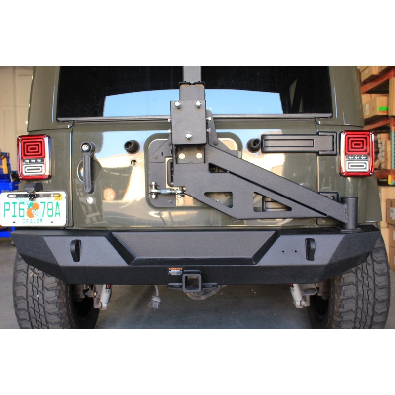 Trail Ops Steel Rear Bumper With Tire Carrier TO-JK-2106