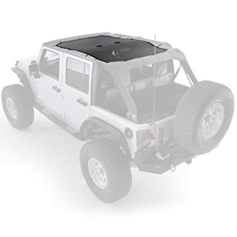 Smittybilt Cloak Extended Black Mesh Top SMB95500