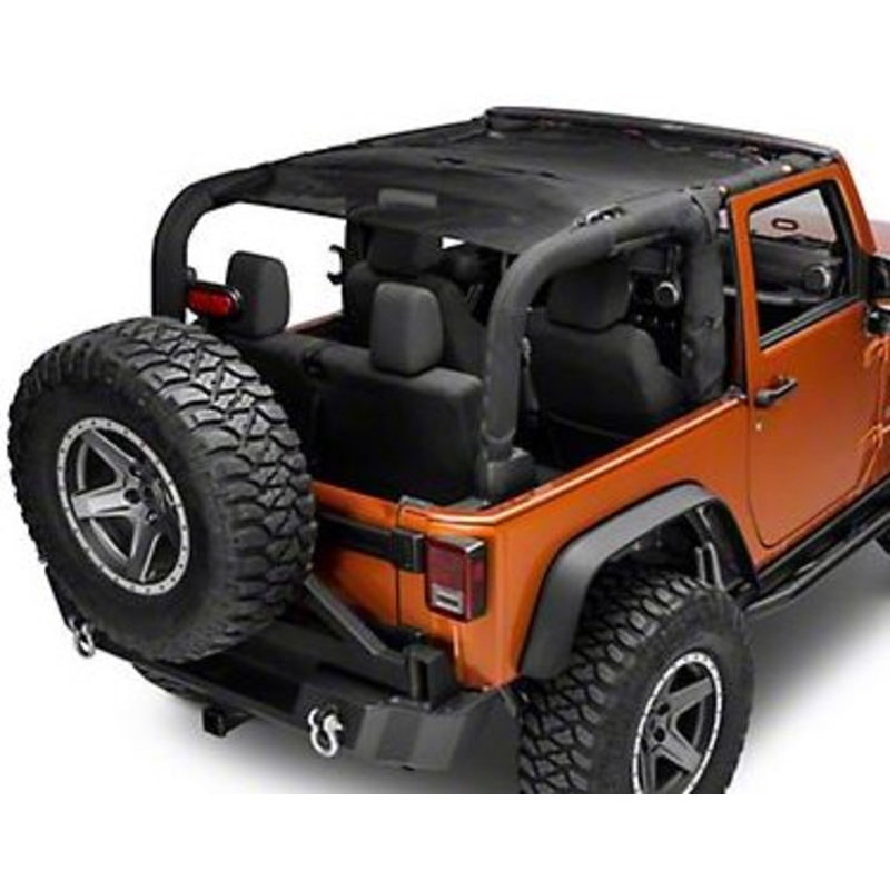 Smittybilt Extended Black Mesh Top SMB94200
