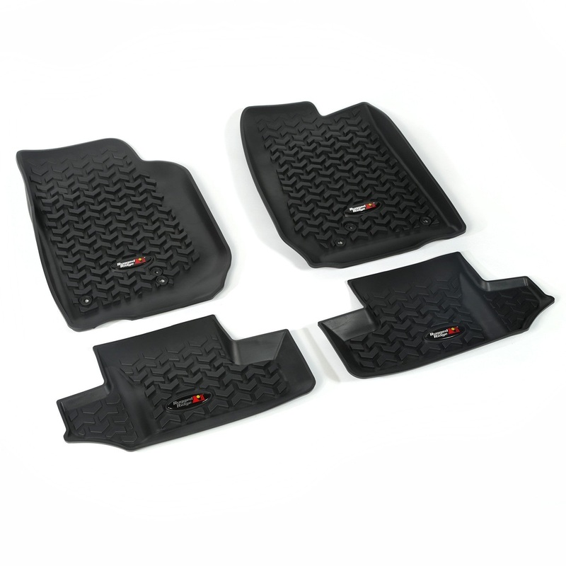 Rugged Ridge Black Floor Liner Kit OMI12987.03