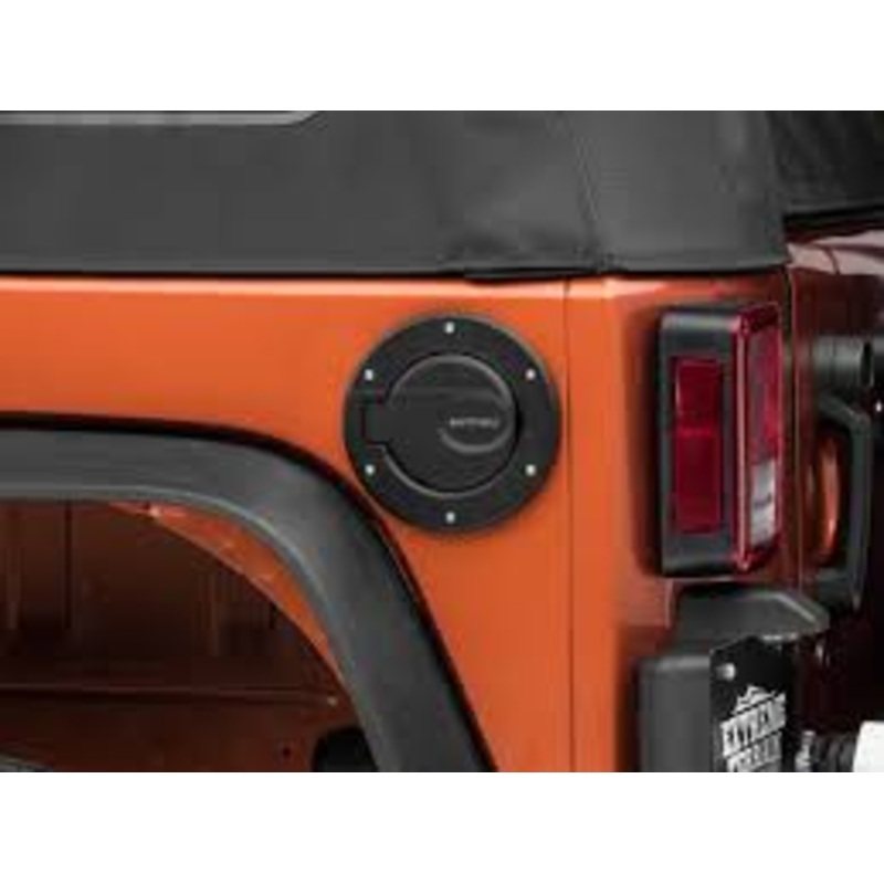 Smittybilt Billet Style Textured Black Gas Cap Cover SMB75007