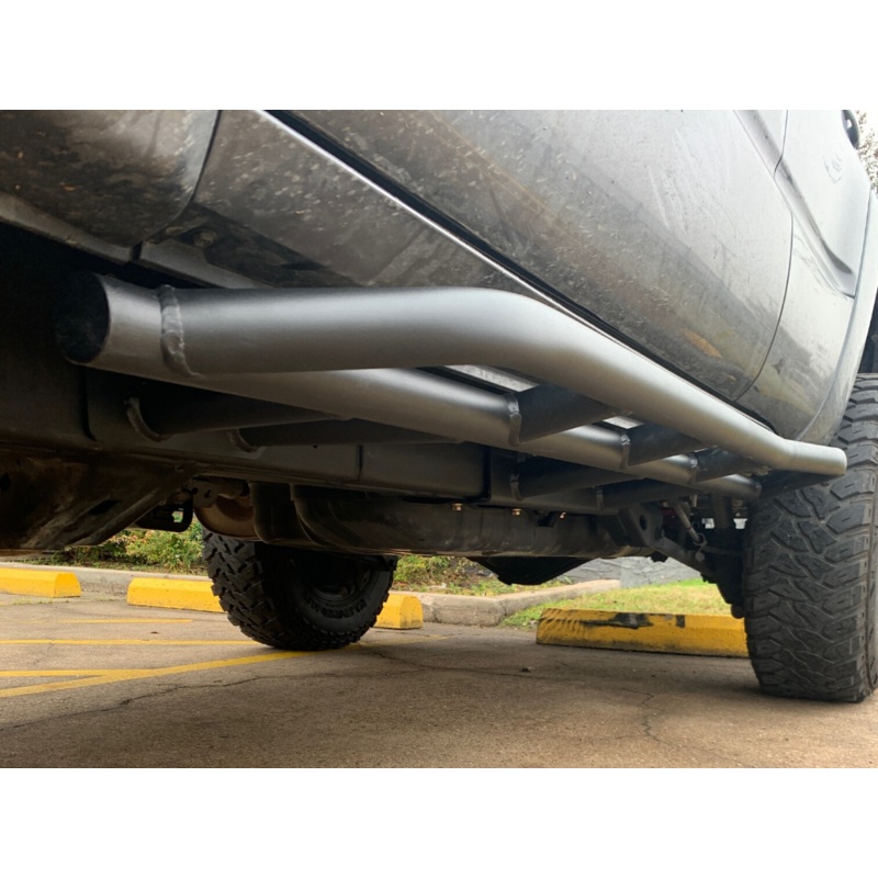 2003-2009 TOYOTA 4RUNNER TRAIL EDITION BOLT ON ROCK SLIDERS Kick Out RAW STEEL